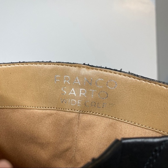 Franco Sarto Belaire Wide Calf Leather Riding Boot 6M - Picture 9 of 14